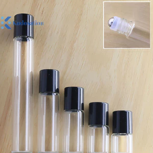 Kudosation 1ml 2ml 3ml 5ml 10ml Hổ Phách Kính Mỏng Cuộn Trên Chai Trống Chai Có Thể Đổ Lại Mẫu Thử Nghiệm Lọ Có Con Lăn