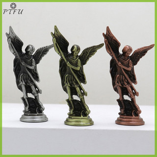Ptfu 1 Thủ Công Cho Phòng Gia Đình Để Bàn Để Bàn Christian Saint Michael FigurineThe Archangel Defeag Satan Guardian Tượng Mới