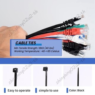 100 x Dây buộc màu đen mỏng Dây buộc dây quấn 200mm x 3mm