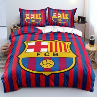 ST2 FC Barcelona Logo 3IN1 Bộ Chăn Ga Gối Chăn Ga Gối Ký Túc Xá Nhà Phòng Ngủ Phù Hợp Với TS2