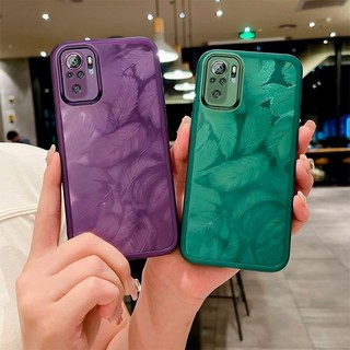 Redmi Note10 M2101K7AI M2101K7AG NOTE10S XIAOMI POCOM5S 2207117Bpg Đi kèm với màng ống kính, miếng dán lông vũ đầy màu sắc, bột lấp lánh gradient, ốp điện thoại mềm trong suốt