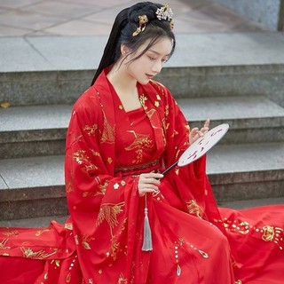 Bốn Mùa Nữ Hàng Ngày Cổ Trang Phục Phong Cách Trung Hoa Hanfu Váy Dài Eo Hàng Ngày Phong Cách Mới Siêu Cổ Tích Thanh Lịch Mùa Hè Stu