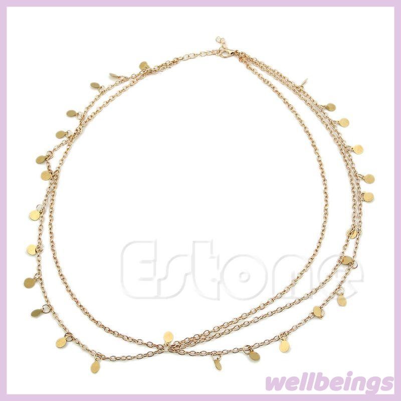 Wellb Bohemian Thời Trang Nữ Kim Loại Cho Dây Xích Đầu Trang Sức Băng Đô Cho Đầu Tóc