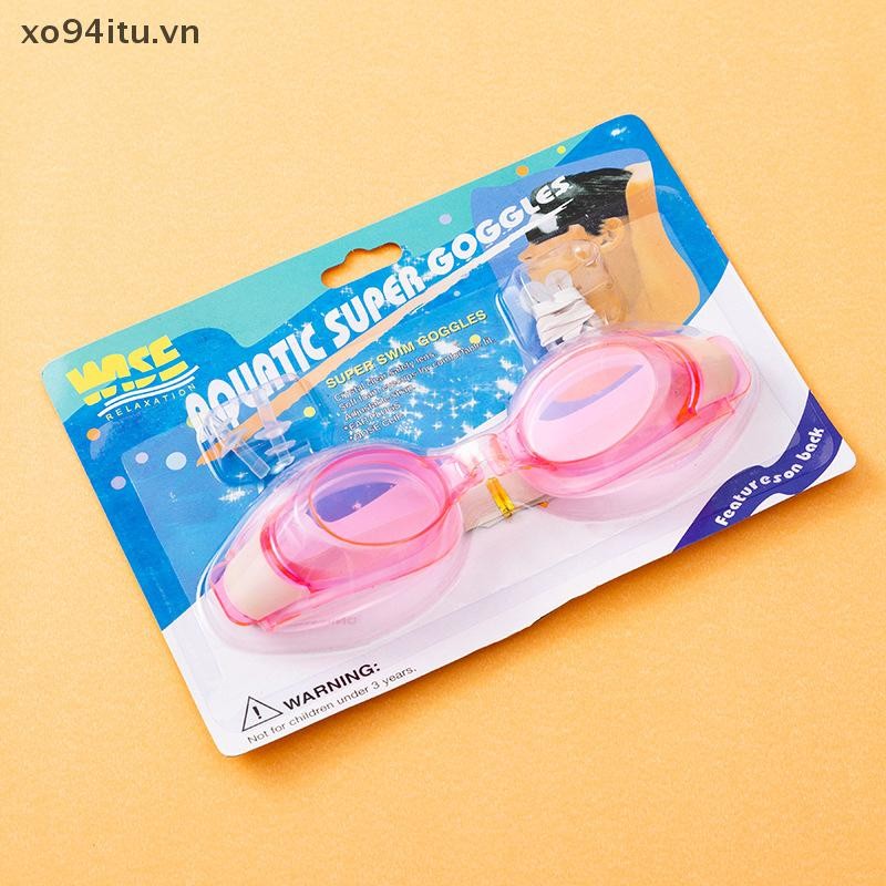 Xoitu Kính bơi chống sương mù HD chống nước Bể bơi thể thao dưới nước có thể điều chỉnh Người lớn Trẻ em Silicone Lặn lướt sóng Kính mắt có hộp VN
