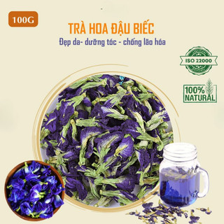 Hoa Đậu Biếc 100g, Sấy Lạnh, Nguyên Liệu Pha Trà, Làm Bánh, Tạo Màu Thực Phẩm Tự Nhiên