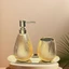 Chai bơm ép gốm DELMER, Chai nước rửa tay 400ml sang trọng, Gel tắm vàng đơn giản Bình sữa Bắc Âu Hộp đựng đồ vệ sinh