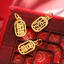 Hợp Kim Rỗng Đĩa Nhân Vật Phong Cách Trung Hoa Thu Hút Sự Giàu Có Và Hạnh Phúc Mặt Dây Chuyền, Vòng Tay Phụ Kiện DIY Tay Dệt Chất Liệu
