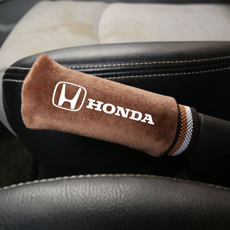 Vỏ phanh tay Honda Gear Shift Cover Vỏ bảo vệ cần số Da Phụ kiện ô tô Mềm mại và thoải mái cho Civic Jazz Fit Accord Vezel Brio Cr-V City Hr-V Wrv Spirior