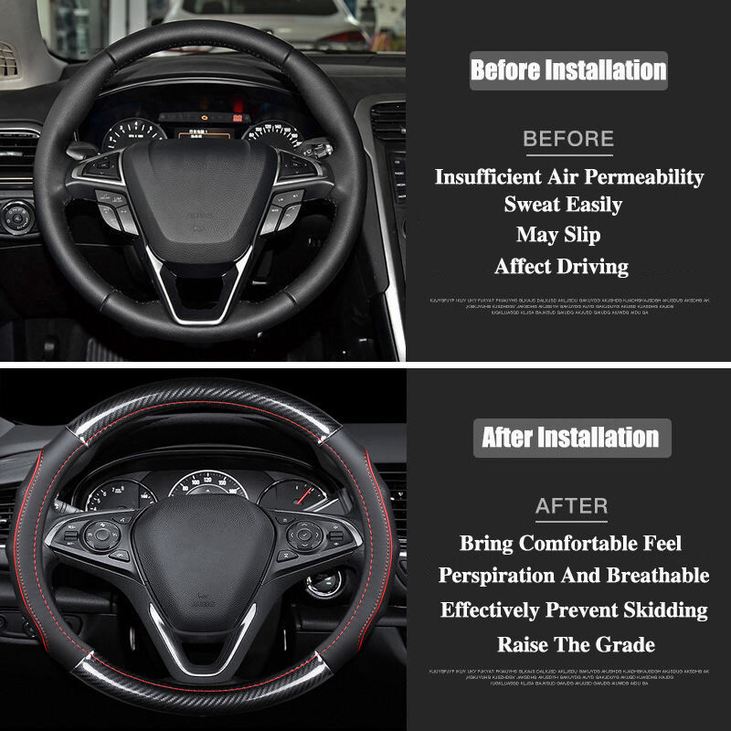 Bọc vô lăng ô tô bằng da carbon cho Honda, cho Accord City, Civic, Brio, CRV, BRV, URV, HRV, Jazz, Odyssey, Vezel, Stream, CRZ, Jade, Mobilio