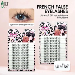 Black Mix 10-14mm Cụm mi Cosplay tự nhiên Lông mi giả