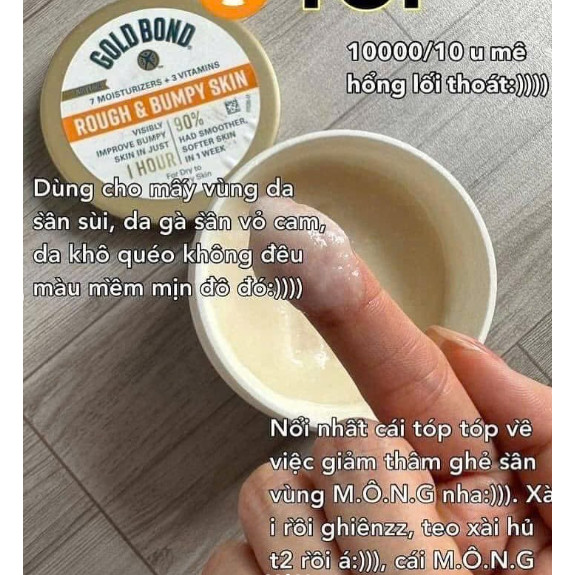 Kem dưỡng body gold bond ultimate date 2027-2028