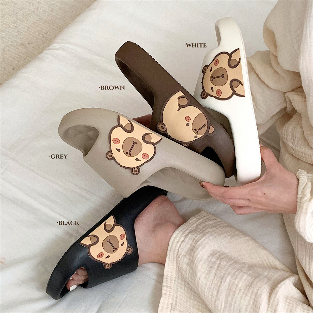 Dép Sandal Xixitiao Dép Thoải Mái Cặp Đôi Dễ Thương Nhà Kapibara Mùa Hè