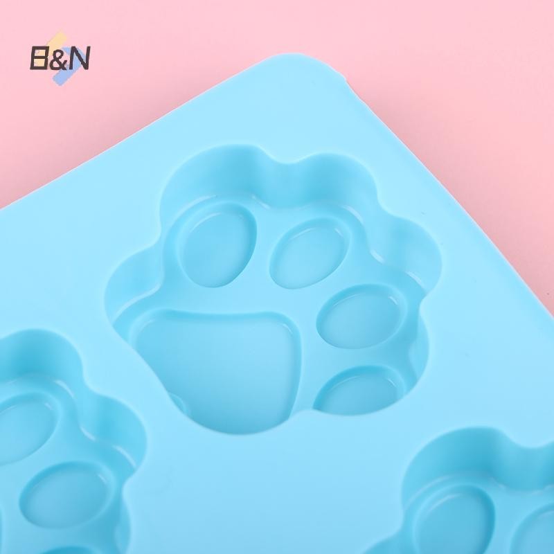 B & N 1 6 Khoang Đáng Yêu Chó Paw Fondant Sugarcraft Bánh Khuôn Silicon DIY Chocolate Nướng Khuôn Pudding Khuôn Xà Phòng Bánh Quy.