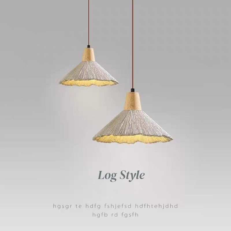 Đèn chùm xi măng phong cách công nghiệp, Đèn mặt dây chuyền bằng gỗ Led, Bàn ăn Cafe Phòng ngủ Đèn treo thương mại