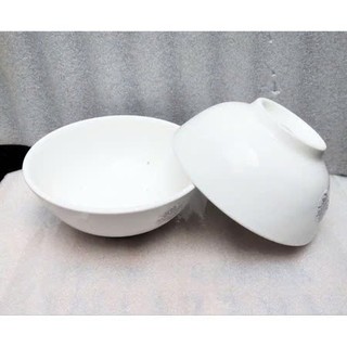 Bát tô canh sứ trắng trơn đơn giản nhiều kích thước Sứ cao cấp - Vỡ 1 đổi 1 - Trường An VN