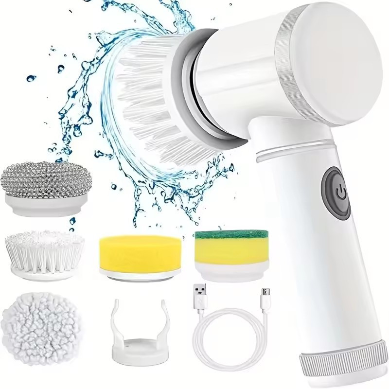 Máy Cọ Rửa Điện Đa Năng Bồn Rửa Chén Bát,Bàn chải làm sạch bằng điện,Bàn chải rửa chén Bộ 5 người
