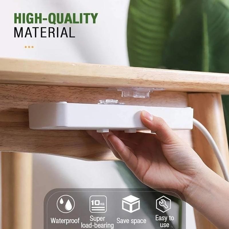 1 / 3 / 5 Cặp Móc Hai Mặt Tự Dính Trong Suốt Traceless Móc Treo Tường Cho Nhà Bếp Phòng Ngủ Cắm Ổ Cắm Giá Đỡ Lưu Trữ