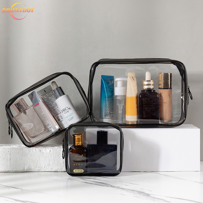 3 Kích Thước Túi Trang Điểm Thời Trang Trong Suốt Du Lịch Di Động Mini Wash Túi Bảo Quản Nữ Dây Kéo Tổ Chức Túi Đựng Mỹ Phẩm