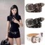 Đai phong cách Punk SUNKISSD, Thắt lưng đinh tán cổ điển hợp thời trang, Đai khóa chốt đa năng Y2k Gothic