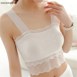 Meisha888 Nữ Gợi Cảm Ren Móc Dây Áo Ngực Miễn Phí Dây Co Giãn Crop Tank Top
 Đẹp