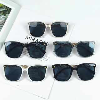 Kính Mát Dạng Dây Xích Hình Vuông Cỡ Lớn Trang Kính râm Chống Tia Bức Xạ Ánh Sáng Xanh Phong Cách Hàn Quốc Thời Trang Cho Nam Và Nữ