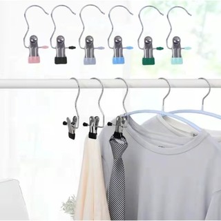 Combo 50 Móc Kẹp Đơn Đa Năng Chất Liệu Thép Không Gỉ Có Đầu Bọc Silicon Chống Tuột,Móc Treo Quần Áo Inox I  MÓC KẸP ĐỒ
