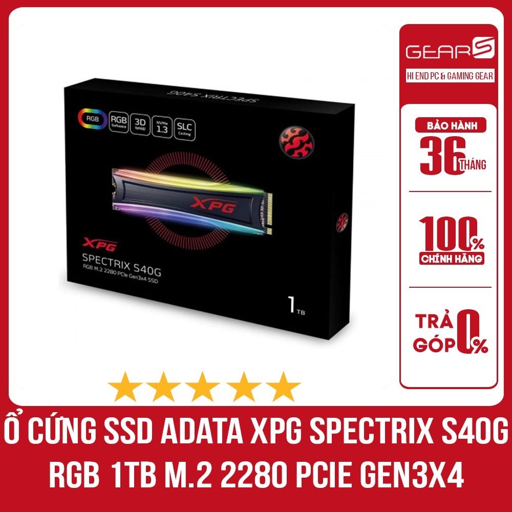 [live] Ổ Cứng Ssd Adata Xpg Spectrix S40g Rgb 1tb M 2 2280 Pcie Gen3x4 Bảo Hành 36 Tháng