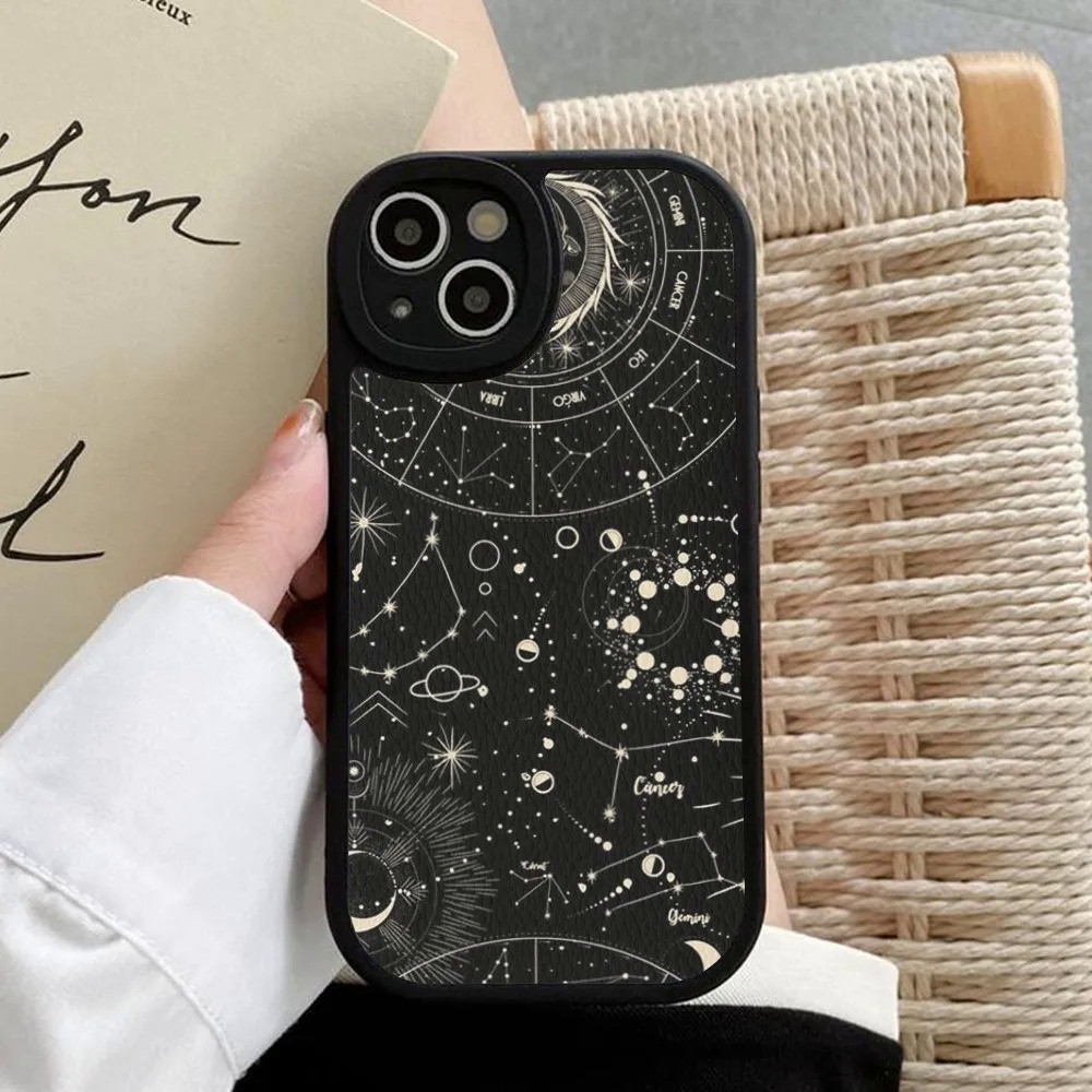 BK-1 Witches Moon Tarot Mystery Ốp Điện Thoại Da Cứng Cho iPhone 17,15 14 13 12 Mini 11 14 Pro Max Xs X Xr 7 8 Plus Funda