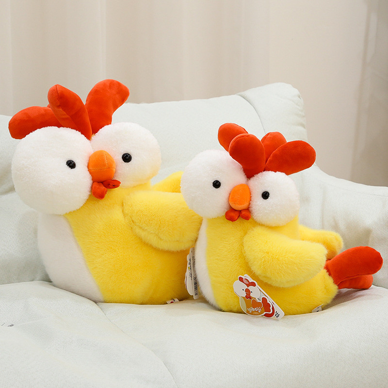 Kawaii Mắt Lớn Gà Sang Trọng Búp Bê Gà Vui Nhộn Đồ Chơi Nhồi Bông Cho Trẻ Em Gà Mềm Mại Sang Trọng Gối Đồ Chơi Sinh Nhật Cho Trẻ Em Trang Trí Nhà Cửa Giáng Sinh