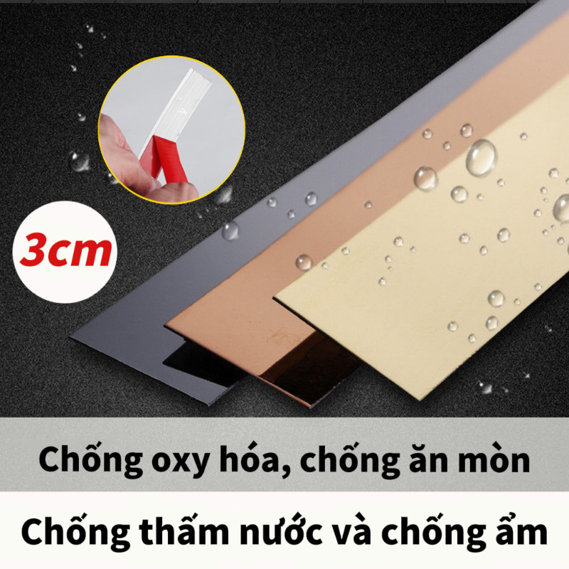 Thép không gỉ 3M tự dính Trim Strip Background Chống ăn mòn Chống mài mòn Dễ dàng và nhanh chóng