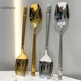Gcdhome Thìa Inox Làm Dày Tay Cầm Dài Thìa Canh Cho Nồi Nóng Thìa Nhà Bếp Bộ Đồ Ăn Nấu Ăn Đồ Dùng HOT
