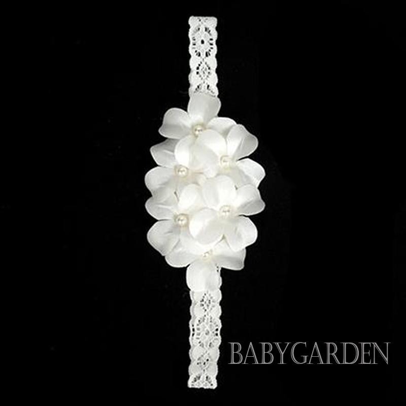 Baga-baby Bé Gái Hoa Băng Đô Mềm Mại Dễ Thương Hoa Co Giãn Tóc Cho Bé Sơ Sinh Phụ Kiện Tóc