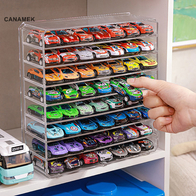 Hộp trưng bày mô hình ô tô Calamek 1 / 64 Carpark Acrylic Bộ mô hình phong cảnh Quà tặng cho Bộ sưu tập trẻ em (Xe hơi) CSF