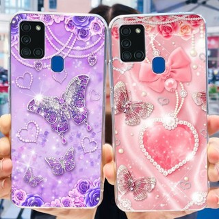 Ốp Lưng Samsung Galaxy A21S A21 SasmungA21s A 21 21S SM-A217F SM-A215U Ốp Điện Thoại TPU Silicon Mềm Họa Tiết Gấu Trúc Mèo Dễ Thương