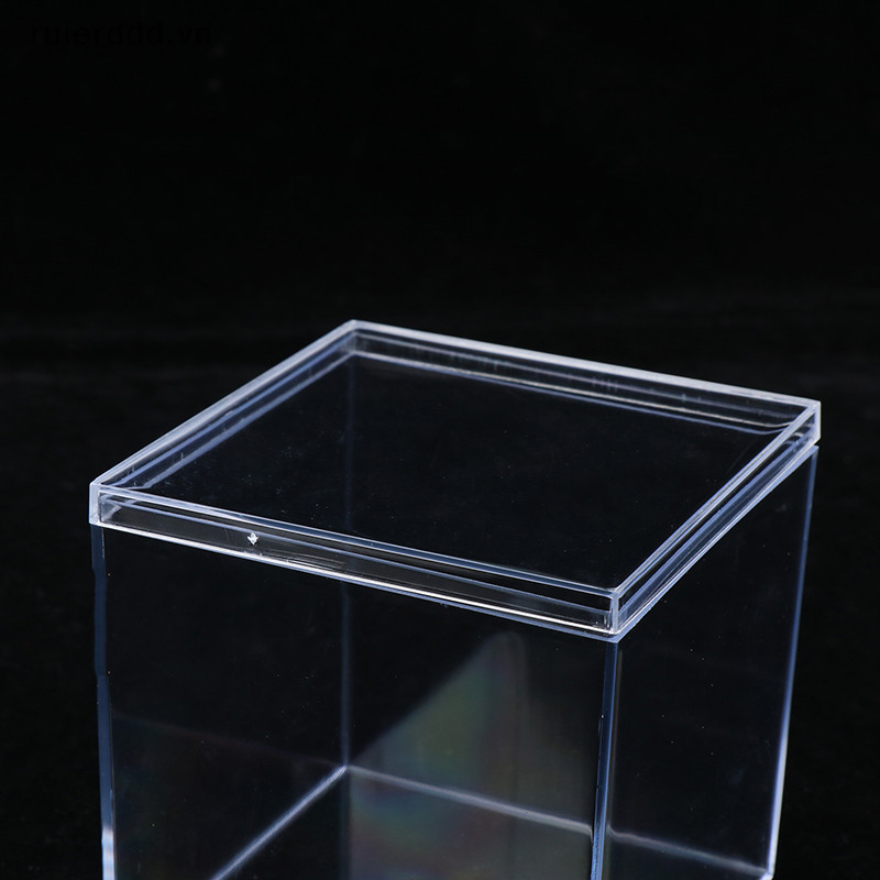 # Mới # 1 Hộp Acrylic Trong Suốt Có Nắp Nhựa Tổ Chức Quà Tặng Nhỏ Vuông Hộp Đóng Gói Thực Phẩm Kẹo Hộp Bảo Quản Cho Gia Đình.