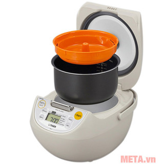 Nồi cơm điện tử Tiger JAX-S10W, chế độ hẹn giờ 2 tiếng, hàng Nhật chính hãng