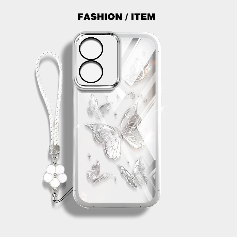 Ốp Điện Thoại YBD INS Style Cho Vivo Y05 Y11D Y21 Y11 Y03 Y18 Y18E Y02S Y17S Y16 Y35 Y56 5G Y78 Y78 + Y36 Y78 + Y28 Y100 Vỏ Bướm Niche Được Trang Bị Bảo Vệ Ống Kính