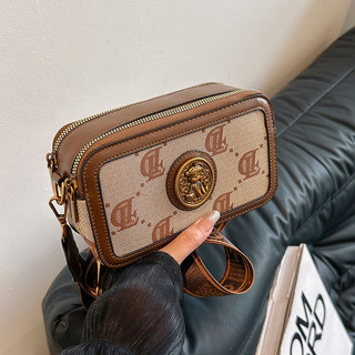 Dây Đeo Túi Đeo Vai Nữ Mùa Hè Mới Cổ Điển Châu Âu Và Mỹ Retro In Màu Sắc Tương Phản Túi Đeo Ngang