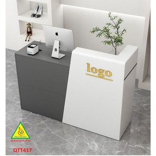 Quầy tiếp tân, tính tiền, thu ngân gỗ MDF QTT417 - VĐ Smart Furrniture NỘI THẤT LẮP RÁP VIENDONGADV