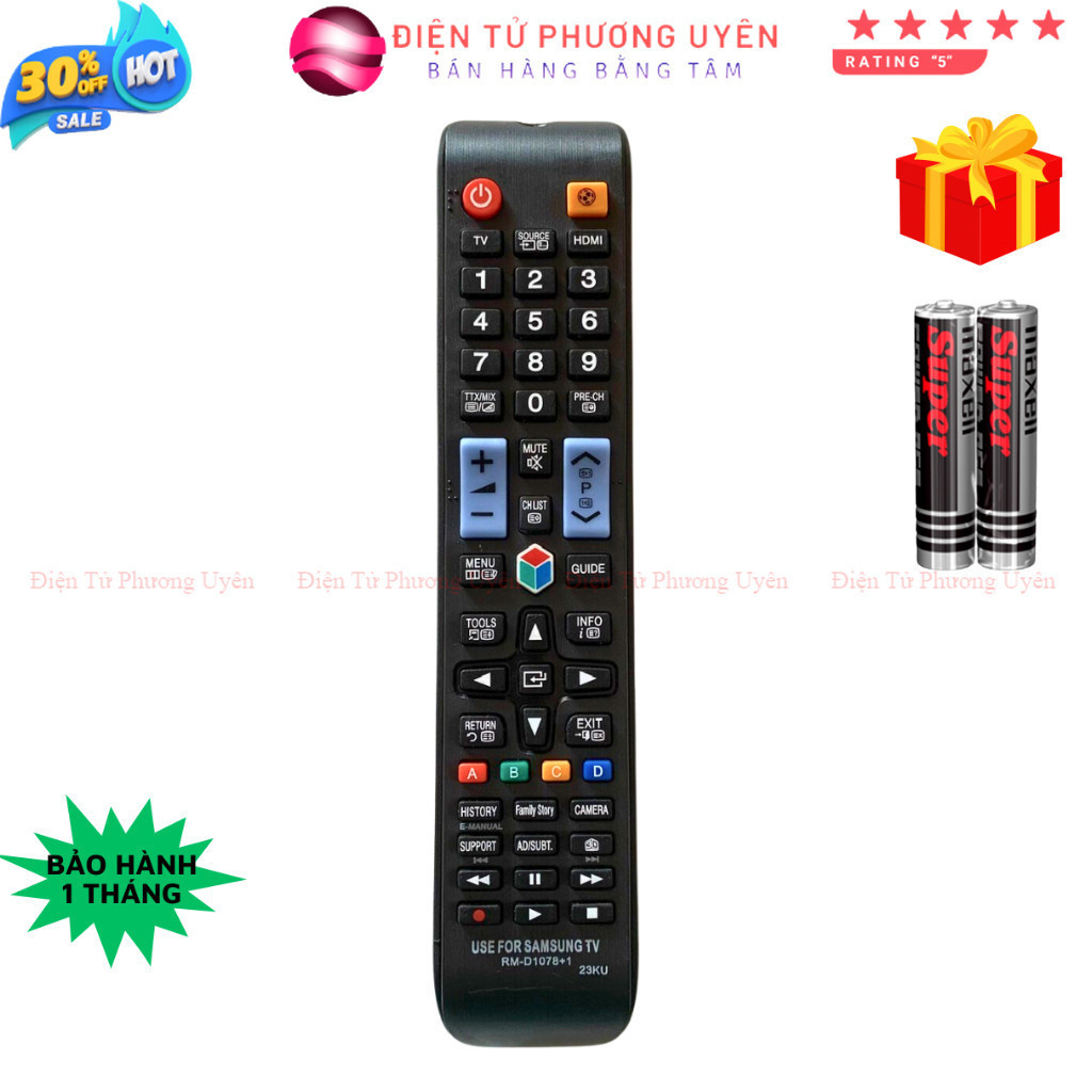 SKU216 - Remote điều khiển tivi Samsung Mã 31 RM-D1078+1, điều khiển TV ...