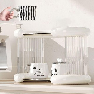 Kệ hàng hóa NOOKSTORY, Tấm cao su chống trượt Giá lưu trữ dung lượng lớn, Lớp đơn giản Khả năng chịu lực tốt Kệ trang điểm bền Máy tính để bàn