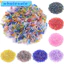 300 Chiếc 2x7mm Ống Dài Nhiều Màu Kính Miếng Đệm Hạt Trang Sức Làm Vòng Cổ Vòng Tay DIY Phụ Kiện