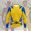 YB1 Deadpool Wolverine Anime Áo Unisex Dài Tay Top Cosplay Vải 3D Chui Đầu Plus Kích Thước BY1