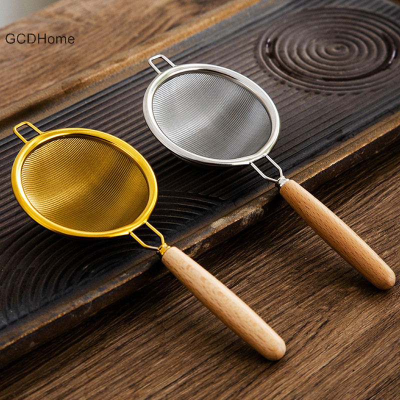 Gcdhome Tay Cầm Có Thể Tái Sử Dụng Lọc Trà Thép Không Gỉ Mịn Rò Rỉ Lưới Sàng Trà Lá Máy Pha Cà Phê Bộ Lọc Ấm Trà Phụ Kiện HOT