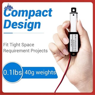 [Cornellsidney.vn] Thiết bị truyền động tuyến tính Mini điện, 64N / 14.4Lb, Thiết bị truyền động chống nước Mini tốc độ 0,6Inch / S Nhỏ 12 V DC
