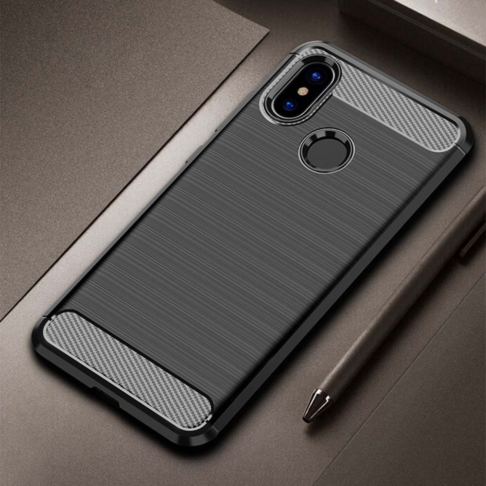 Ốp điện thoại chống sốc bằng sợi Carbon siêu mỏng Asus Zenfone Max Pro M2 ZB631kl ZB633KL ZS630KL Zenfone 6z 9 9z