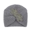Mũ Hijab MERIGGIARE, Dày Mềm Bohemia Turban, Len Thời Trang Đan Kim Cương Trang Sức Mũ Dệt Kim Cashmere Cho Nữ