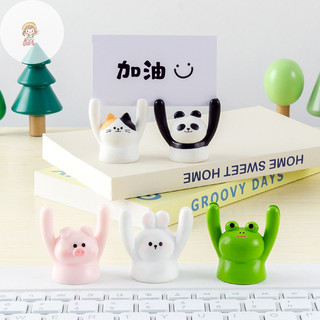 Twe Hoạt Hình Dễ Thương Thiết Kế Động Vật Giá Đỡ Tin Nhắn Kẹp Ảnh Đứng Thẻ Truyền Cảm Hứng Bàn Trang Trí Phụ Kiện Thủ Công Trang Trí Nhỏ VN