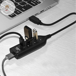 TWE 4 Cổng Tốc Độ Cao USB Hub Có Cáp USB Splitter Hub USB 2.0 Hub Di Động Adapter Đa Năng Cho Laptop Notebook VN