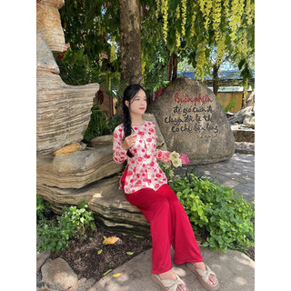 set bà ba bông dài tay, bà ba miền tây Việt Nam